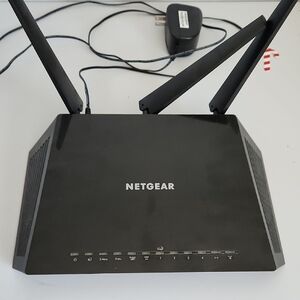 NETGEAR Black Wireless Router with Dual Antennas
